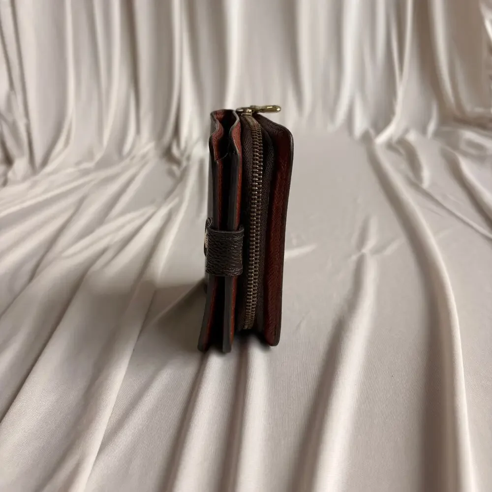 Louis Vuitton Monogram Snap Closure Bifold Wallet - Zip Coin Pocket